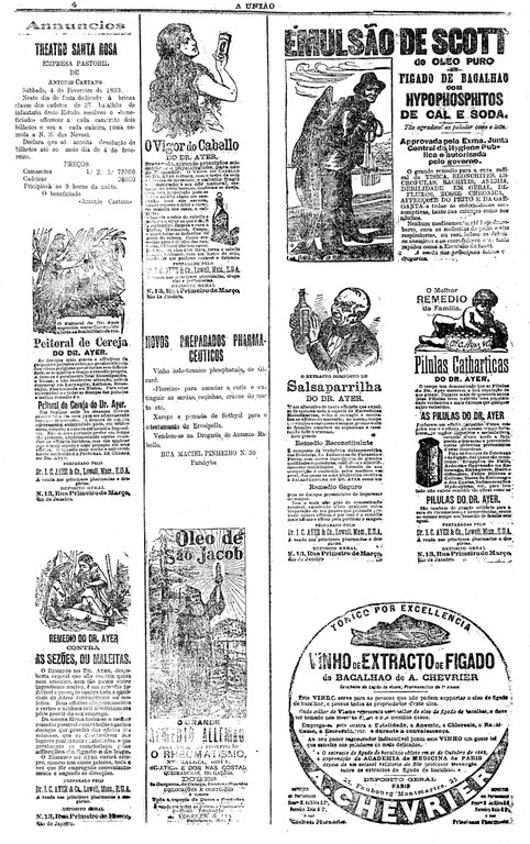 Os primeiros reclames de A União