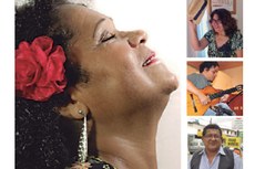 A cantora Meire Lima, a poeta Emília Guerra, o violonista Rinaldo Vitorinni e o chargista Régis Soares fazem parte do projeto