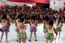 Integrantes do grupo de ballet do Núcleo de Cultura da cidade do Conde também fazem apresentação para o público 
