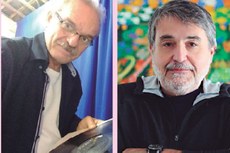 O gestor de Comunicação e Marketing do ‘Agenda Viva’, Gil Sabino e o presidente da Associação Brasileira da Música Independente, Wilson Souto 