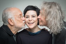 Os parceiros do projeto, Marcos Valle, Fernanda Takai e Roberto Menescal