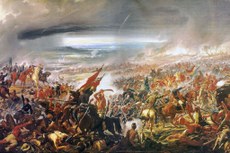 Trecho de "Batalha de Avaí", obra obra mais famosa do pintor Paraibano.