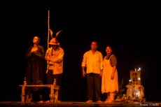 Elenco do espetáculo conta com os atores João Fernandes, Maria Betâni, Fabíola Ataíde e Railson Almeida 