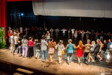 Registro do primeiro dia de atividades da primeira Mostra de Artes Teatrais Integradas