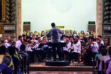 Registro de uma das edições do projeto cultural desenvolvido pelo Governo da Paraíba, que já realizou treze apresentações este ano