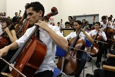 Mais de mil instrumentos musicais já foram adquiridos para o 
desenvolvimento do projeto que atende 1,2 mil alunos em todo o estado