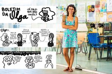 A ilustradora Thaïs Gualberto suas últimas tirinhas publicadas