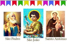 Além da fé dos devotos, Santo Antônio, São João e São Pedro fazem parte das tradicionais festas juninas
