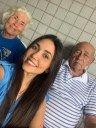 Nathália Souza com seus avós Maria José e Adilson Lima