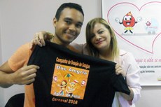 Wagner de Souza Leite resolveu comemorar seu aniversário doando sangue