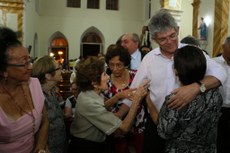 Governador participou da missa celebrada na Igreja Nossa Senhora dos Remédios