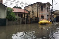 A cidade de São Paulo está em estado de atenção para alagamentos