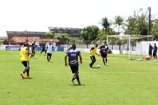 Jogadores do Belo treinaram ontem pela manhã na Maravilha do Contorno visando o jogo decisivo contra o River pela Copa do Nordeste