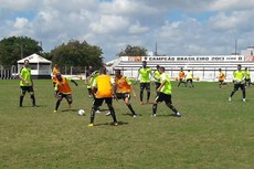 A equipe do Belo realizou os últimos treinos para a partida durante o início desta semana 