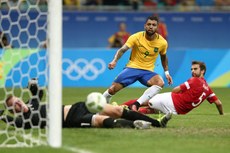 No jogo passado, a seleção olímpica do Brasil passou fácil pela Dinamarca, chegando às quartas de final