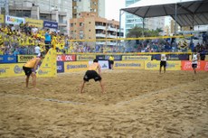A Arena na cidade de Itapema será palco dos jogos da etapa mundial com a presença de oito duplas, sendo quatro no masculino