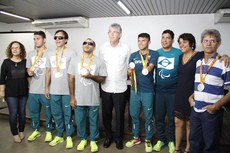 Os paratletas paraibanos foram homenageados e recepcionados pelo Governador Ricardo Coutinho