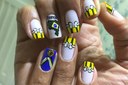 Animada para as disputas, Jailma pintou as unhas com a bandeira brasileira, as cores do País, o símbolo dos Jogos Olímpicos e a medalha das Olimpíadas
