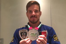 Tarcísio competiu na categoria pesado, com atletas de até 94 quilos