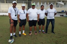 Comissão técnica e os jogadores que vão representar a Paraíba na Copa de Seleções Estaduais que começa amanhã em várias cidades