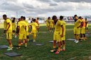 A equipe do Galo treinou para a partida contra o Serrano no Estádio Presidente Vargas, em Campina Grande