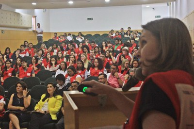 Circulo do Coração 22.JPG A vice-governadora Lígia Feliciano participou da abertura do evento e deve acompanhar a equipe da Caravana em algumas cidades