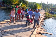 Ponte sobre o Rio Sinimbu, vai beneficiar os indígenas da Aldeia São Miguel, em Baía da Traição, Litoral Norte do Estado