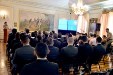 A aula inaugural do Curso de Segurança de Autoridades 2017 foi realizada na manhã de ontem no salão nobre do Palácio da Redenção