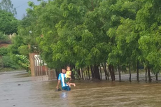 Ruas ficaram alagadas em Cachoeira dos Índios, principalmente na Zona Rural. Foto: Divulgação/Prefeitura de Cachoeira dos Índios