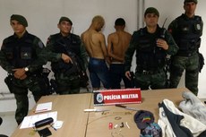 Todo o material levado no assalto foi recuperado pelos policiais