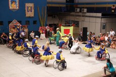 A quadrilha que reúne portadores de deficiência foi a principal atração do evento