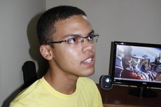 O aluno Paulo Kennedy foi o primeiro colocado no teste e afirmou que não esperava pelo resultado