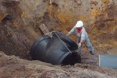 48 obras estão em andamento, sendo 23 de abastecimento de água e 25 de esgotamento sanitário