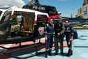 Durante o carnaval, o helicóptero está à disposição das Forças de Segurança no enfrentamento à violência