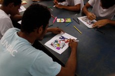 Jovens das unidades socioeducativas de João Pessoa têm a oportunidade de trabalhar a produção de quadrinhos, que inclui roteiro, desenho e pintura 