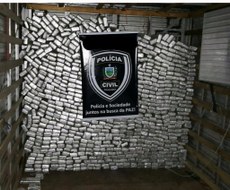 Só de maconha o total apreendido foi de 966kg