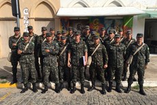 22 homens do 31º Batalhão de Infantaria Motorizado, de Campina Grande, reforçam a ação no município