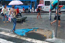 Acessibilidade e segurança estão em baixa nas calçadas da capital
