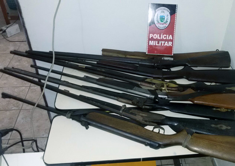 policia prende nove armas em gurinhem.jpg