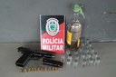 Arma de fogo foi apreendida com adolescente de 15 anos