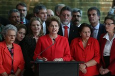 Após o impeachment, a ex-presidente Dilma Rousseff fez pronunciamento no Palácio da Alvorada
