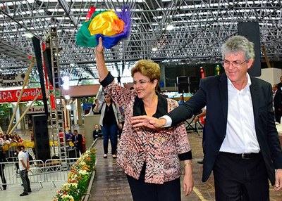 Governador Ricardo Coutinho tem sido um forte aliado da presidente Dilma Rousseff na Paraíba