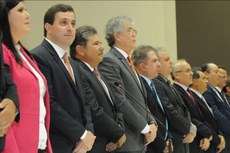 Solenidade lotou o Espaço Cultural e marcou a posse da nova Mesa Diretora