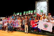 O lançamento do livro aconteceu no Teatro Pedra do Reino, no Centro de Convenções, em João Pessoa