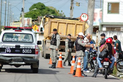 policia.jpg A presença das Unidades de Polícia Solidária nos bairros temreduzido o número de homicídios em João Pessoa