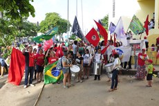 Militantes atacam retorno de medidas neoliberais e “entreguistas” propostas pelo governo interino do presidente Michel Temer