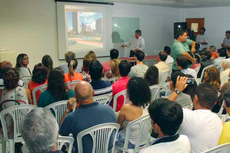 O secretário João Azevedo fez a explanação do projeto, cuja previsão de licitação da obra deverá acontecer no prazo de dois meses