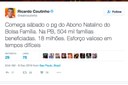 Governador fez anúncio em sua conta no microblog Twitter