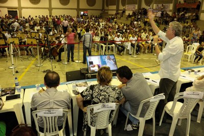 "Aqui hoje assinamos a ordem de abertura de licitação para a construção da Escola Técnica Estadual", destacou o governador