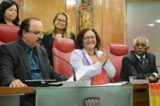 “A defesa do Estado Democrático de Direito me trouxe aqui”, disse Sandra em seu retorno à CMJP